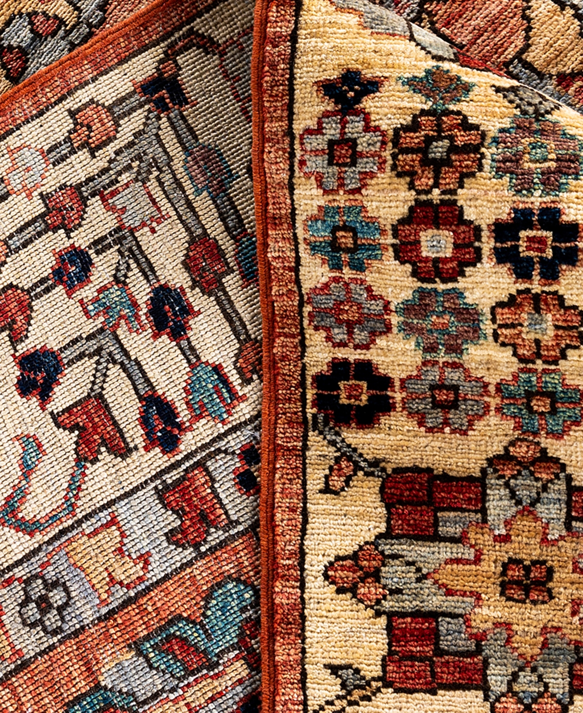 Adorn Hand Woven Rugs Serapi M1993 8'2"x9'9" Area Rug In Orange