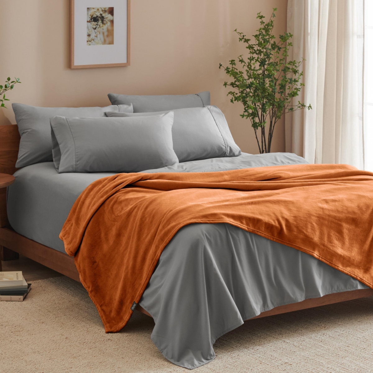 Bare Home Fleece Microplush Blanket