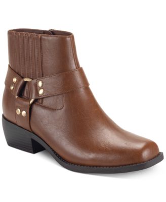 Macy's brown ankle boots hotsell