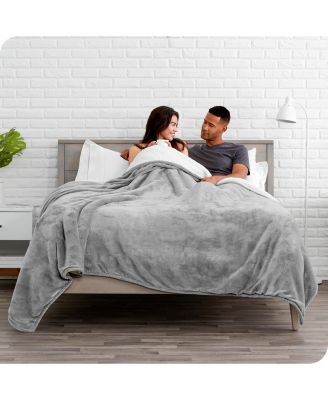 Sherpa Collection Reversible Plush Fleece & Faux Shearling Blanket, Full/Queen