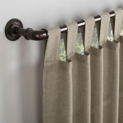 Clifford Heathered Texture Semi-Sheer Tab Top Curtain Panel