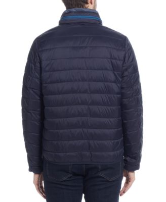 Men's Packable Neck Pillow Zip-Front Quilted Jacket