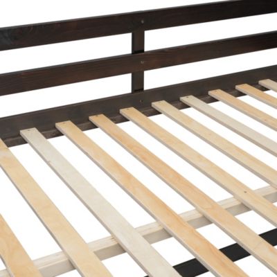  Full-over-Full Bunk Bed with 4 Storage Drawers and 3 Shelves