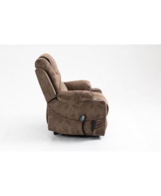 Single Piece Velvet Electric Recliner Lift Chair for Seniors