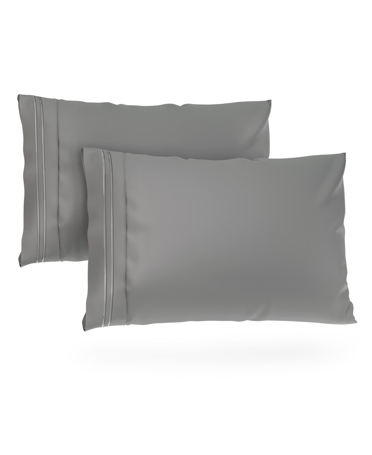 Cosy House Collection Everyday 1500 Series Pillowcases - Luxury Hotel Quality - Silky Soft & Smooth - Grey