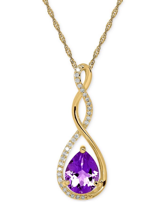 Macys birthstone hot sale necklace