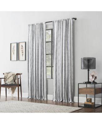 Slub Texture Stripe Cotton Curtain