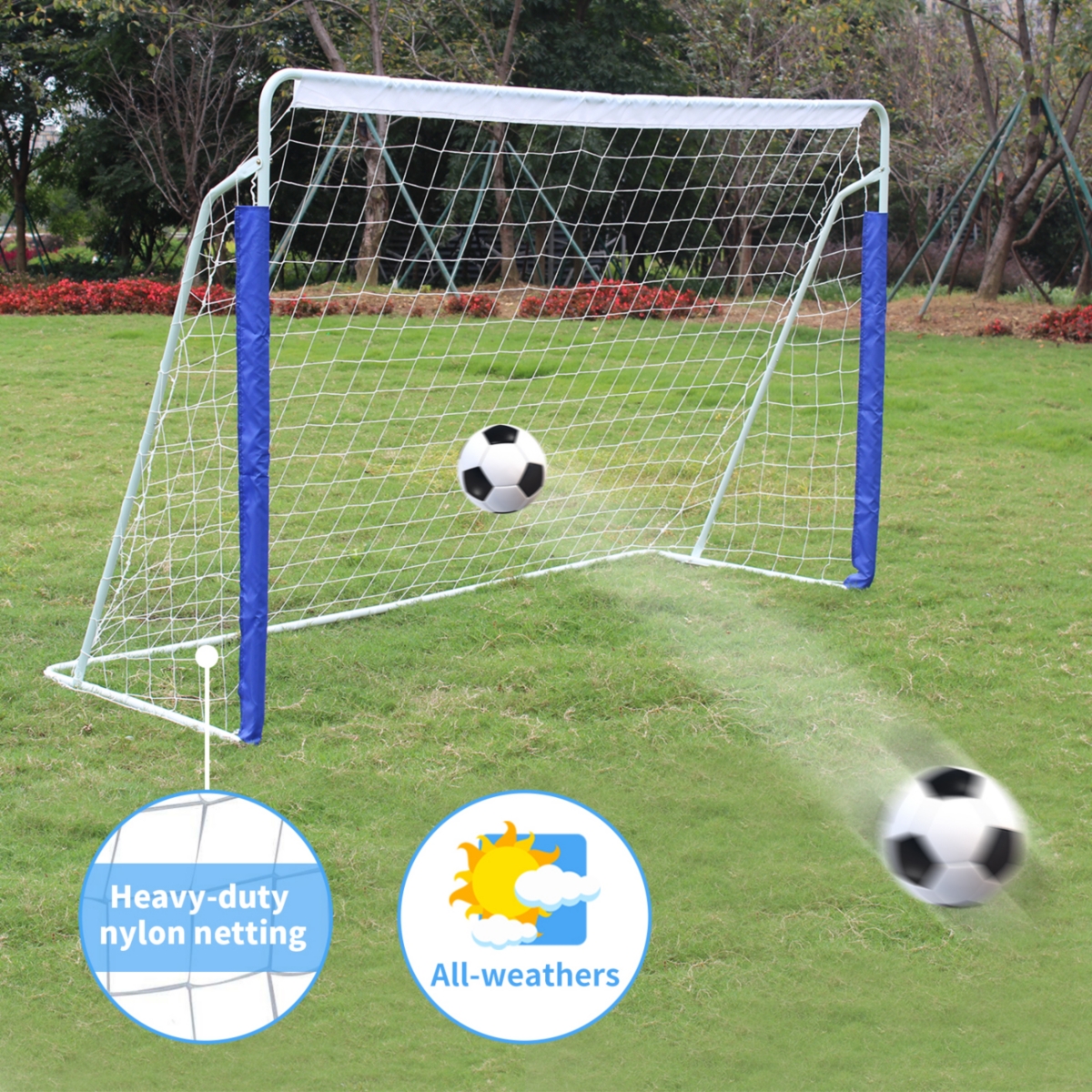 Kids Soccer Goals for Backyard Portable Youth Soccer Goal with Net 8x5 Ft