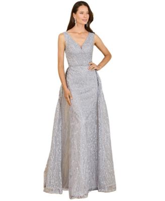 Women's Lace Embroidered Overskirt Dress