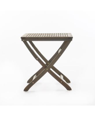 Streamdale Acacia Wood 25" Foldable Bistro Set, Gray
