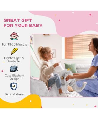 Infant Elephant Rocking Chair with Sound and Safety Belt