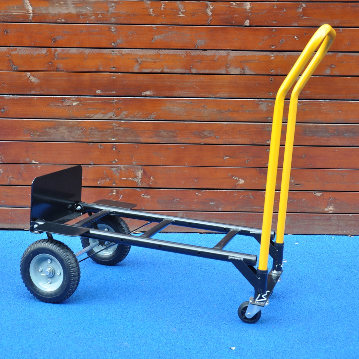 Streamdale Furniture Hand Truck Dual Purpose 2 Wheel Dolly Cart And 4 Wheel Push Cart With Swivel Wheels 330 Lbs