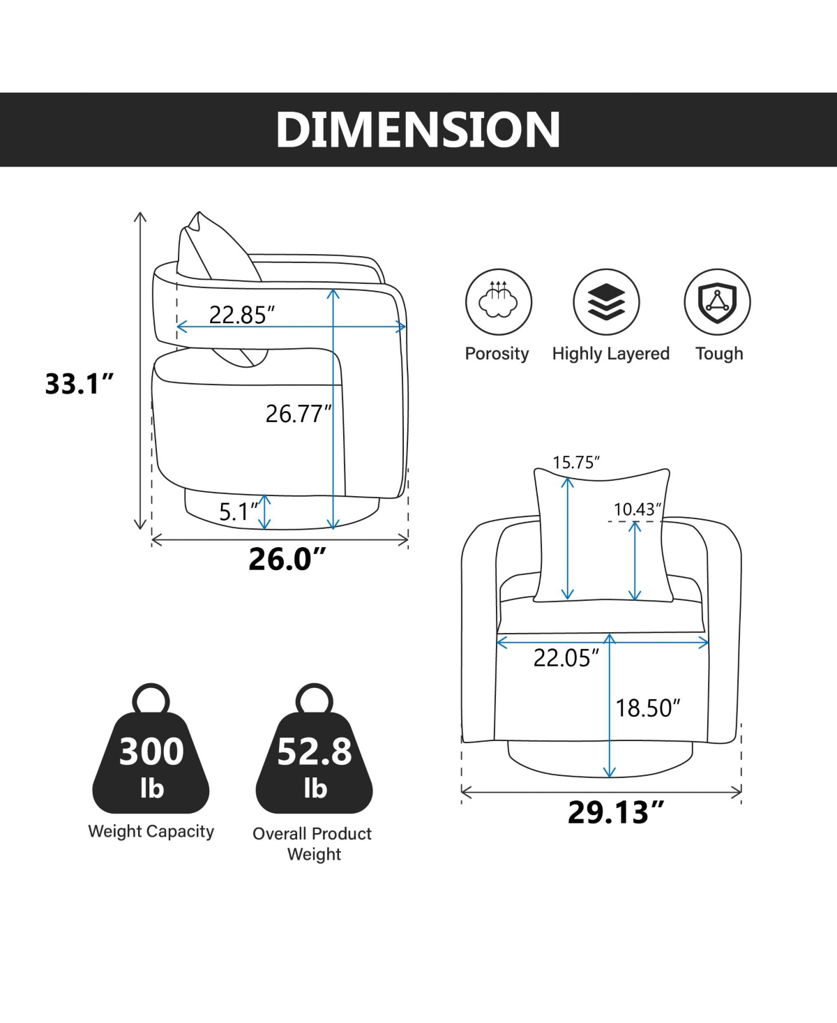 Beige Swivel Accent Chair for Modern & Comfy Seating