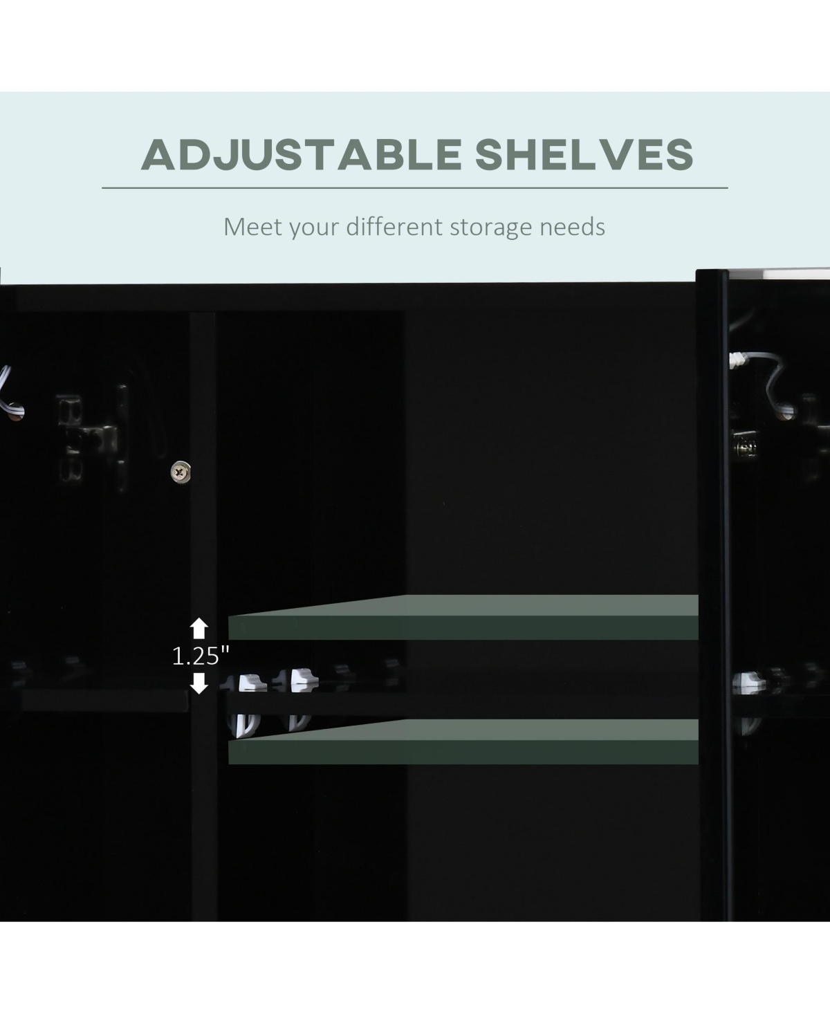 Streamdale Furniture Led Medicine Cabinet with Mirror, Wall Mount Storage with Usb Charge