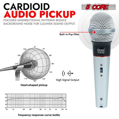 Microphone XLR Dynamic Karaoke Singing Handheld Microfono Professional Vocal DJ Music Mic - 2PCS