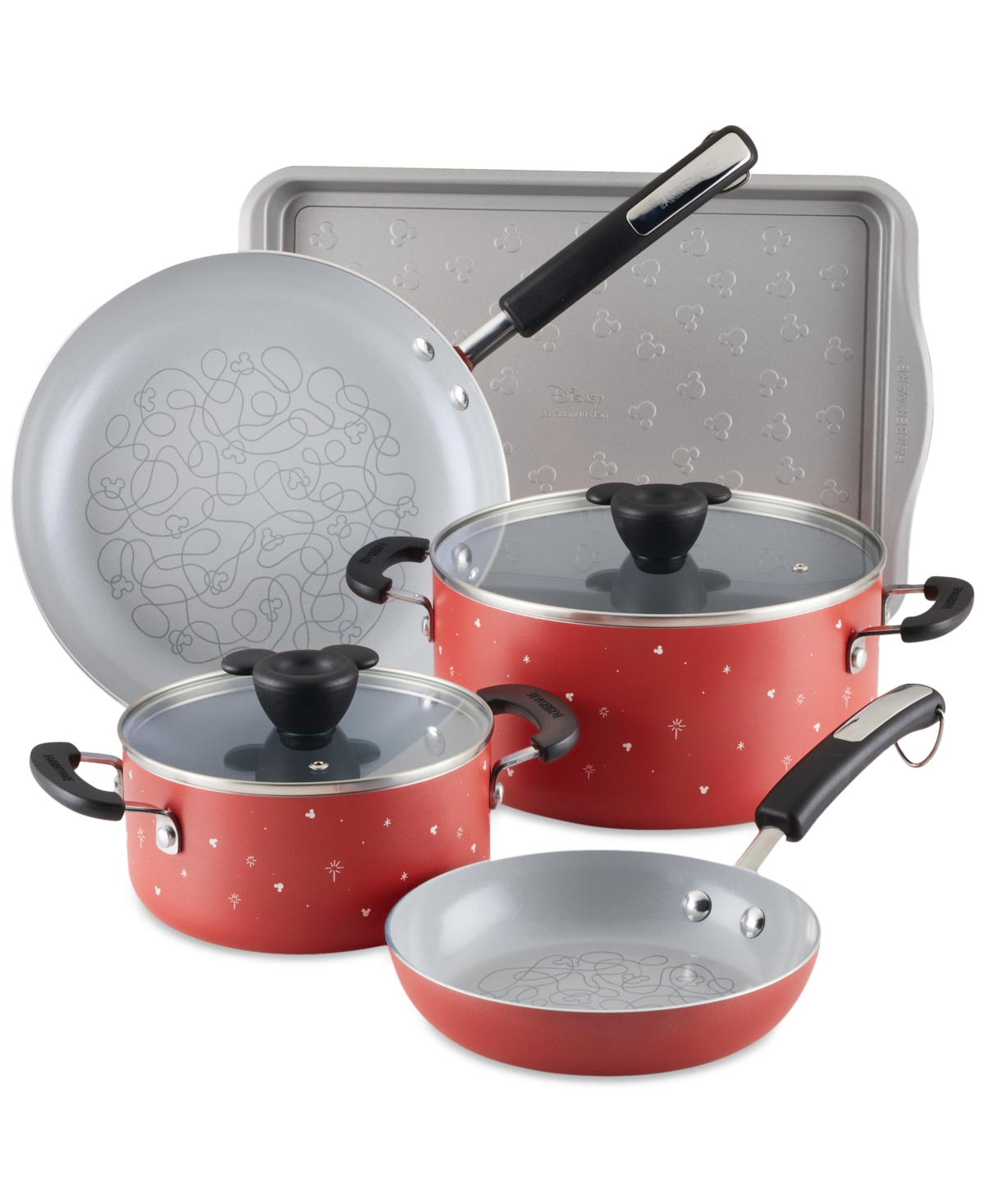 FARBERWARE DISNEY 7-PC. CERAMIC NONSTICK COOKWARE SET 