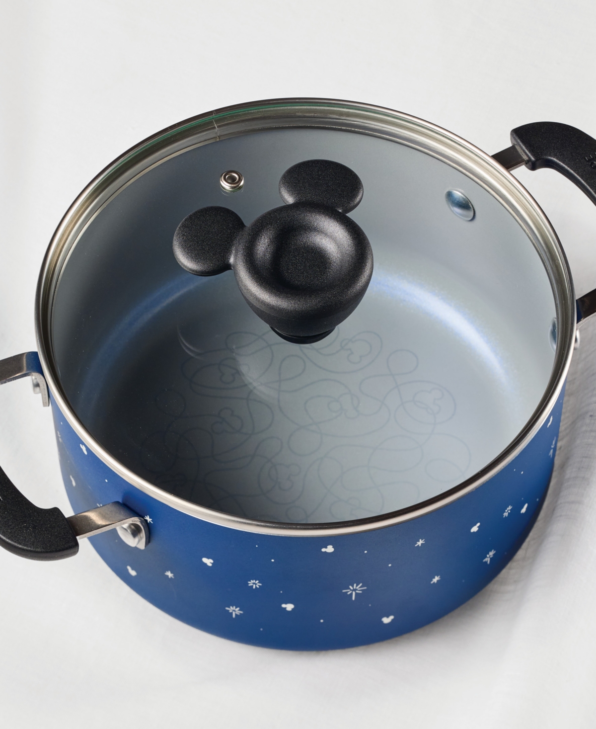Farberware Disney 3-quart Ceramic Nonstick Saucepot With Lid In Blue