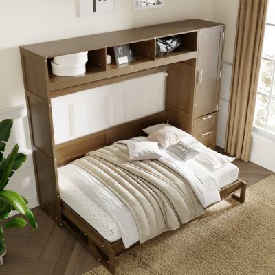 Murphy Bed with Wardrobe and Storage