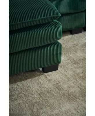 U-Shaped Sectional Sofa (6-Seat) with Ottoman