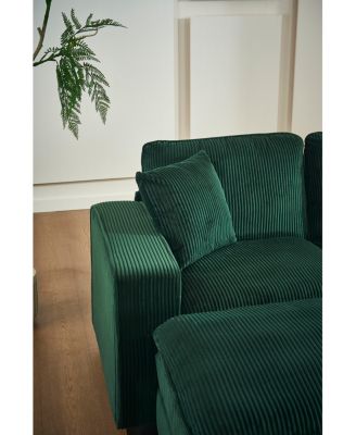 U-Shaped Sectional Sofa (6-Seat) with Ottoman