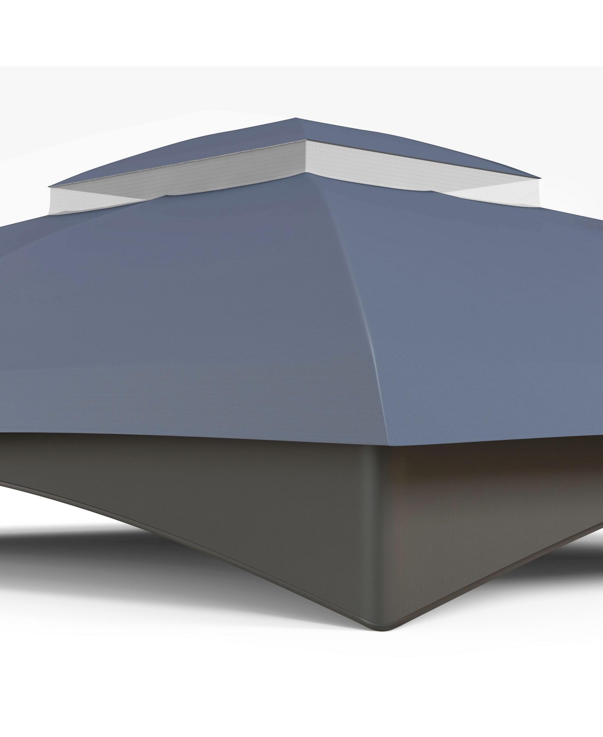 Streamdale Furniture 10' x 12' Gazebo Canopy Replacement Top, 2-Tier Cover with Drainage - Blue