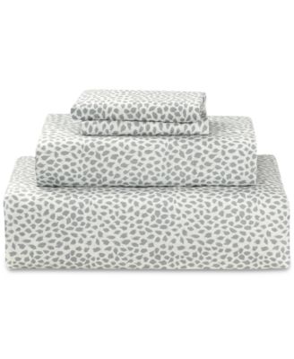 Microfiber Easy Care Printed 4-Pc. Sheet Set, California King