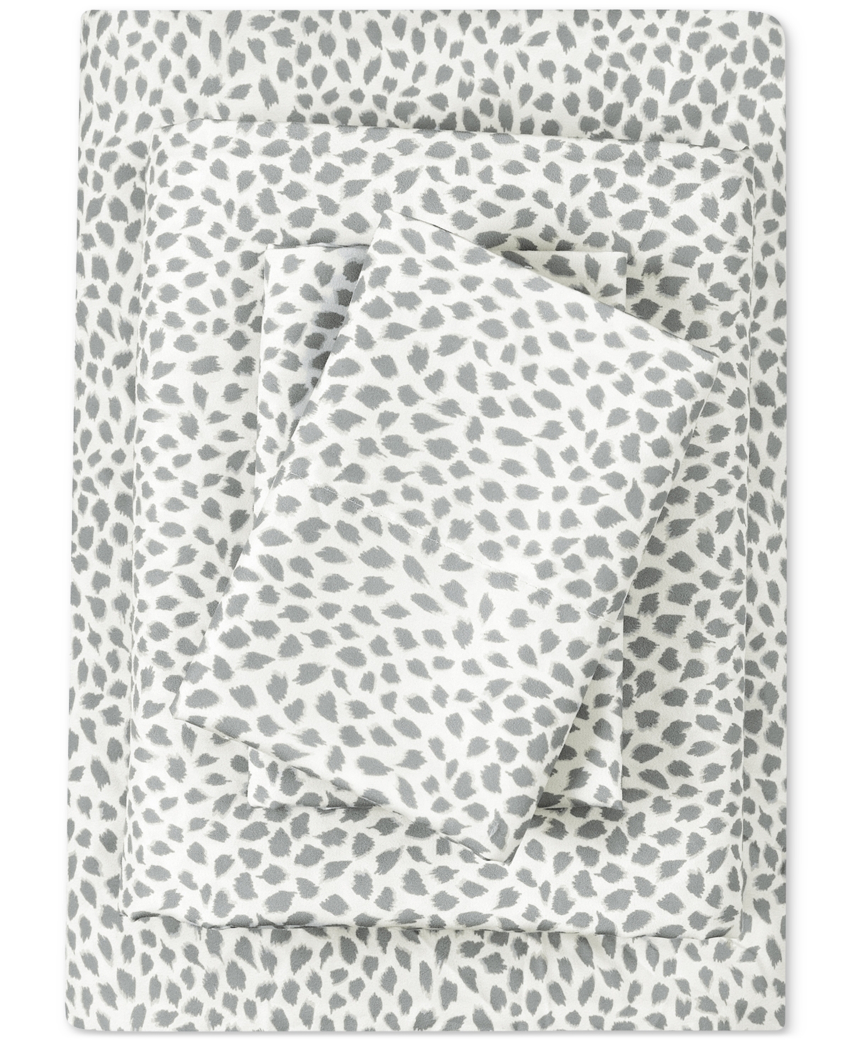 Fairfield Square Collection Microfiber Easy Care Printed 4-pc. Sheet Set, Full In Grey