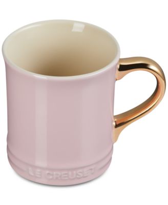 Stoneware 14 oz. Mug with Metallic Handle