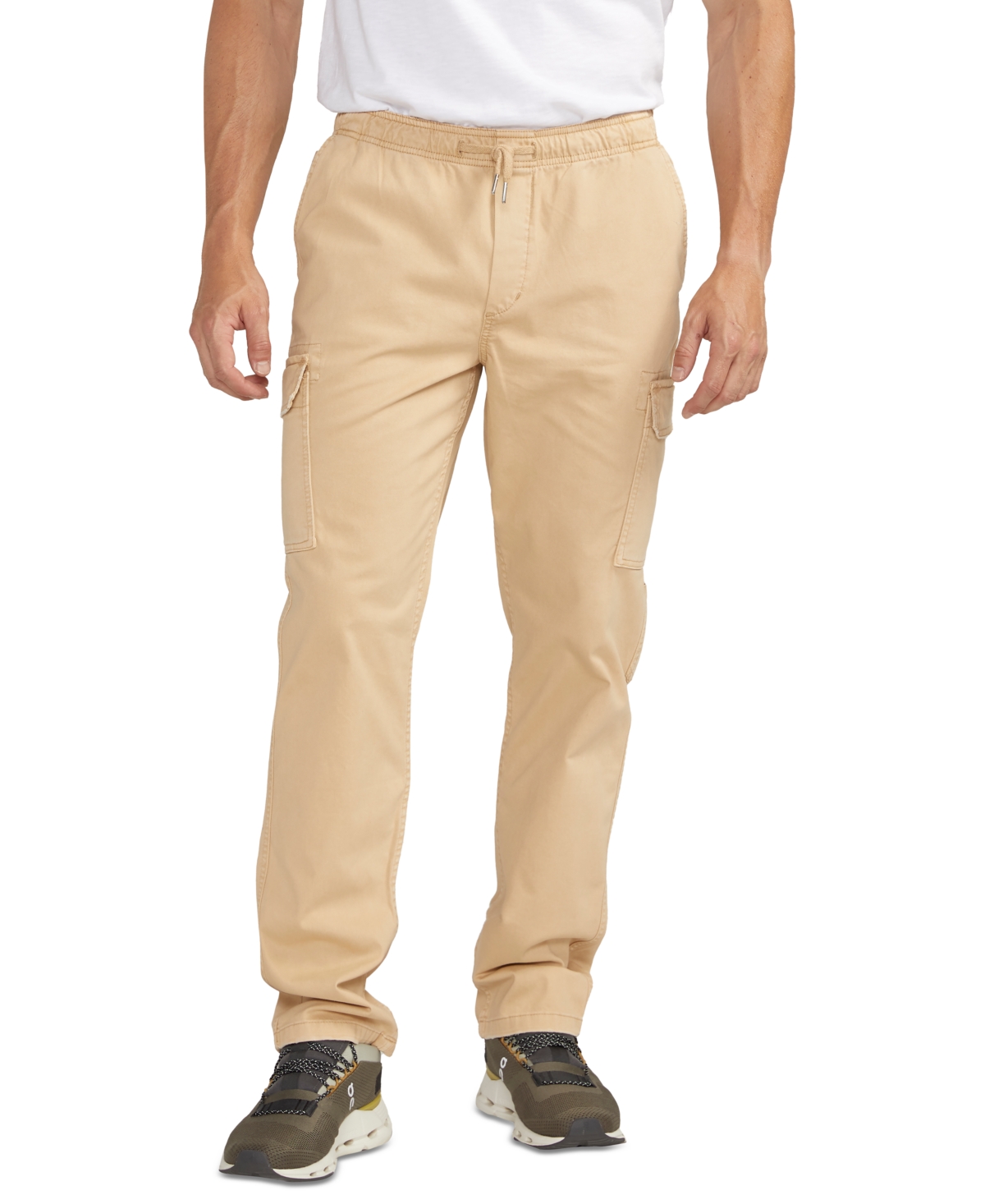 Men's Essential Twill Pull-On Cargo Pants - Olive