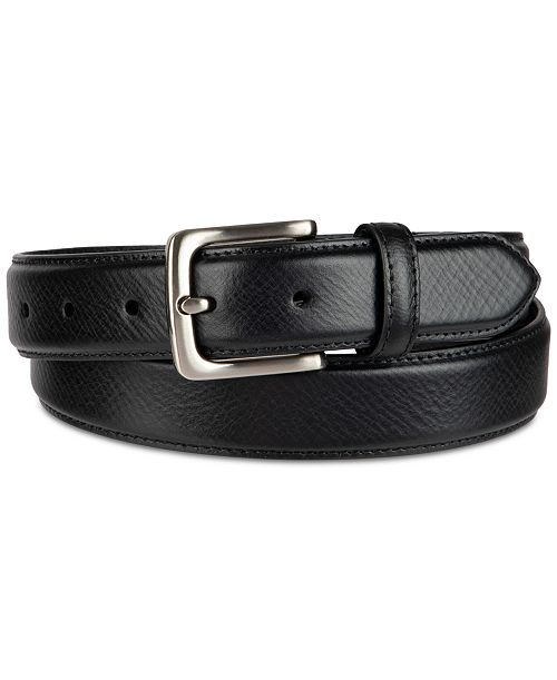 alfani Club Room Luxury Men's Black Dress Belt Created for Macy's Men's Fashion & Accessories
