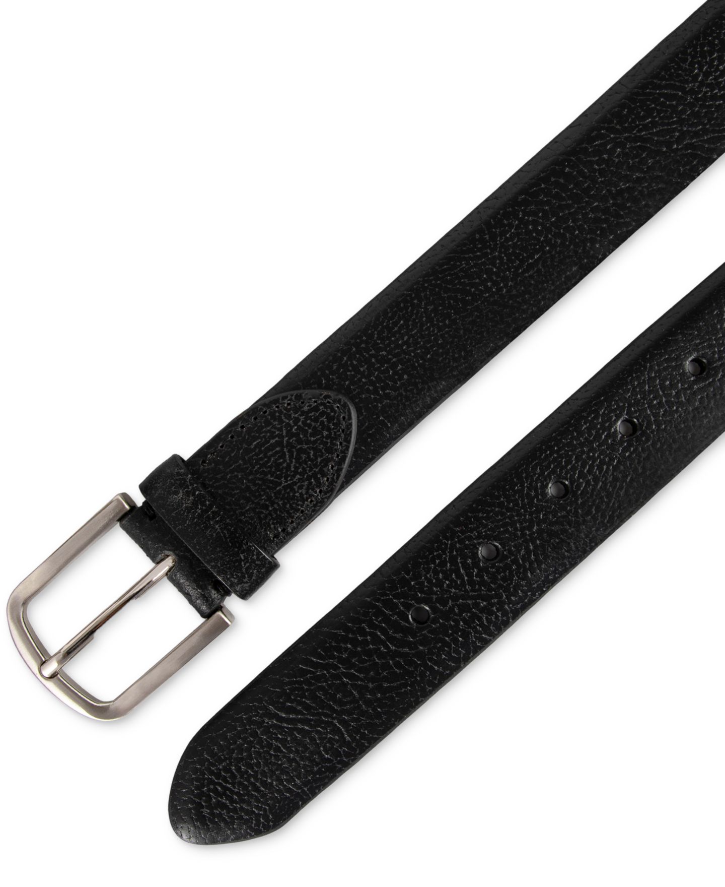 Мужской ремень Club Room Luxury Dress Belt, цвет: Чёрный — фото 3
