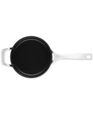 Essential Non-Stick Ceramic Saucepan with Glass Lid, 4-Quarts