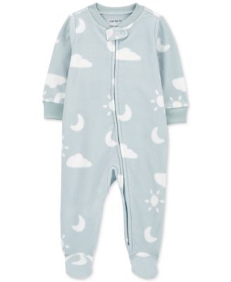 Carter's - Baby Sleep & Play Printed Zip-Up Fleece Footie Pajamas