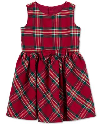 Carter s Toddler Girls Plaid Sateen Holiday Dress Macy s