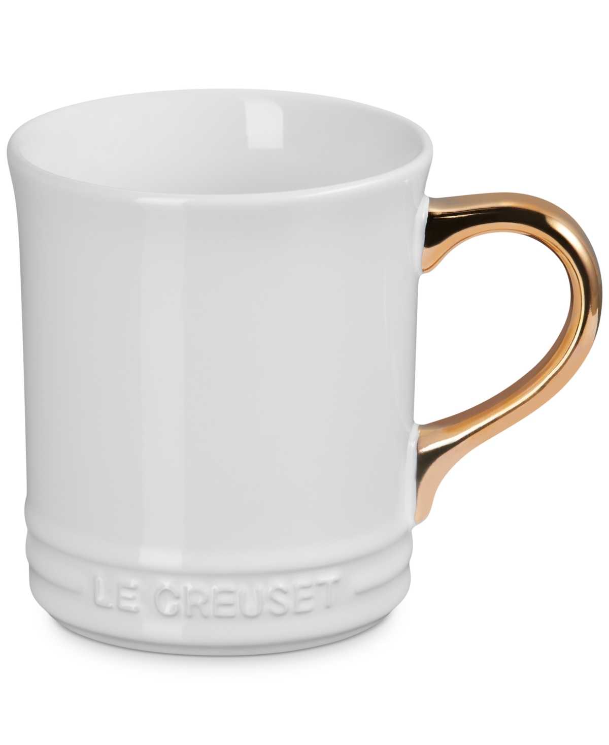 Stoneware Mug with Gold Metallic Handle, 14 oz. - Marseille