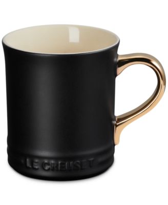 Stoneware 14 oz. Mug with Metallic Handle