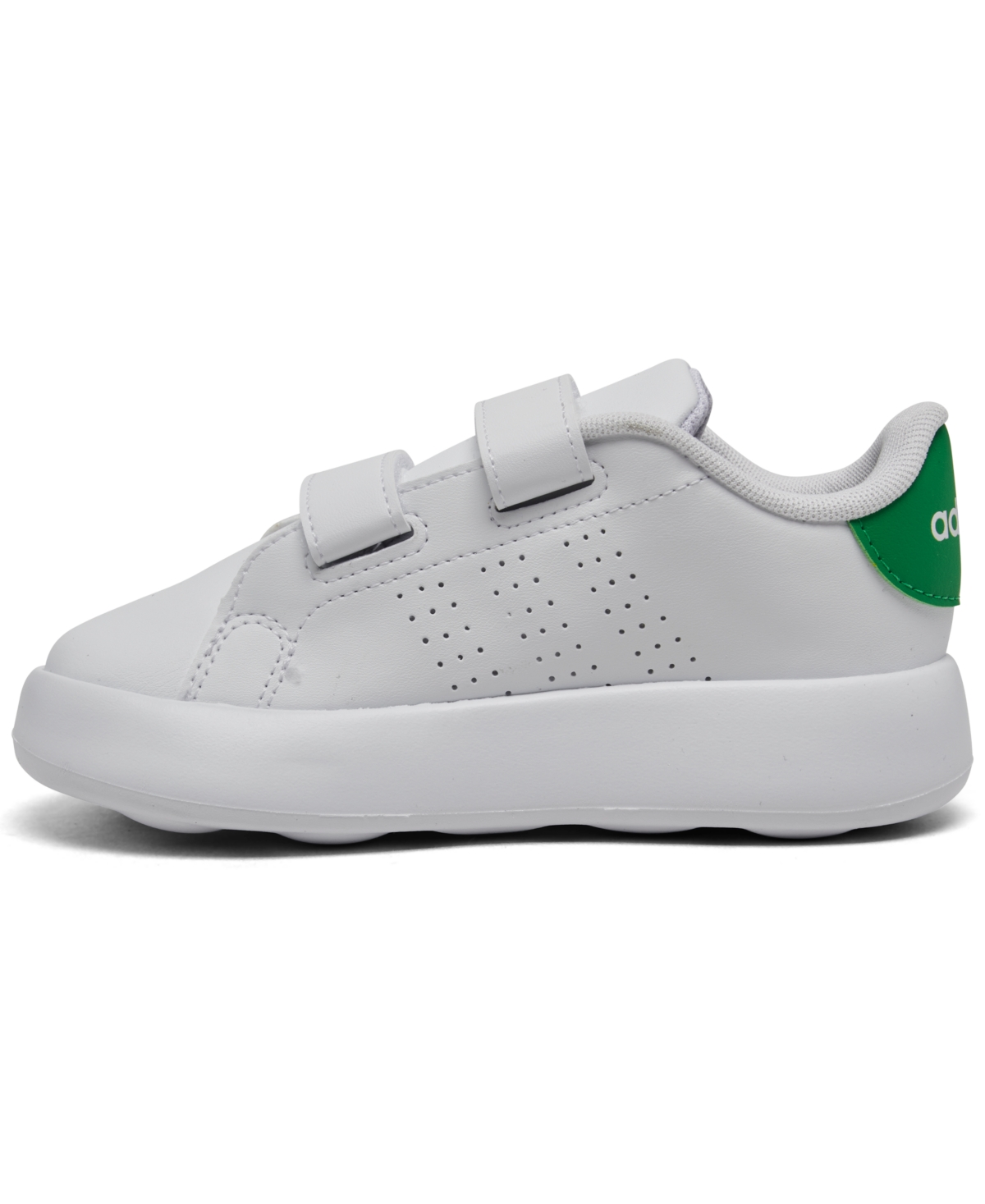 Adidas Toddler Kids Advantage Base 2.0 Fastening Strap Casual Sneakers from Finish Line -Green