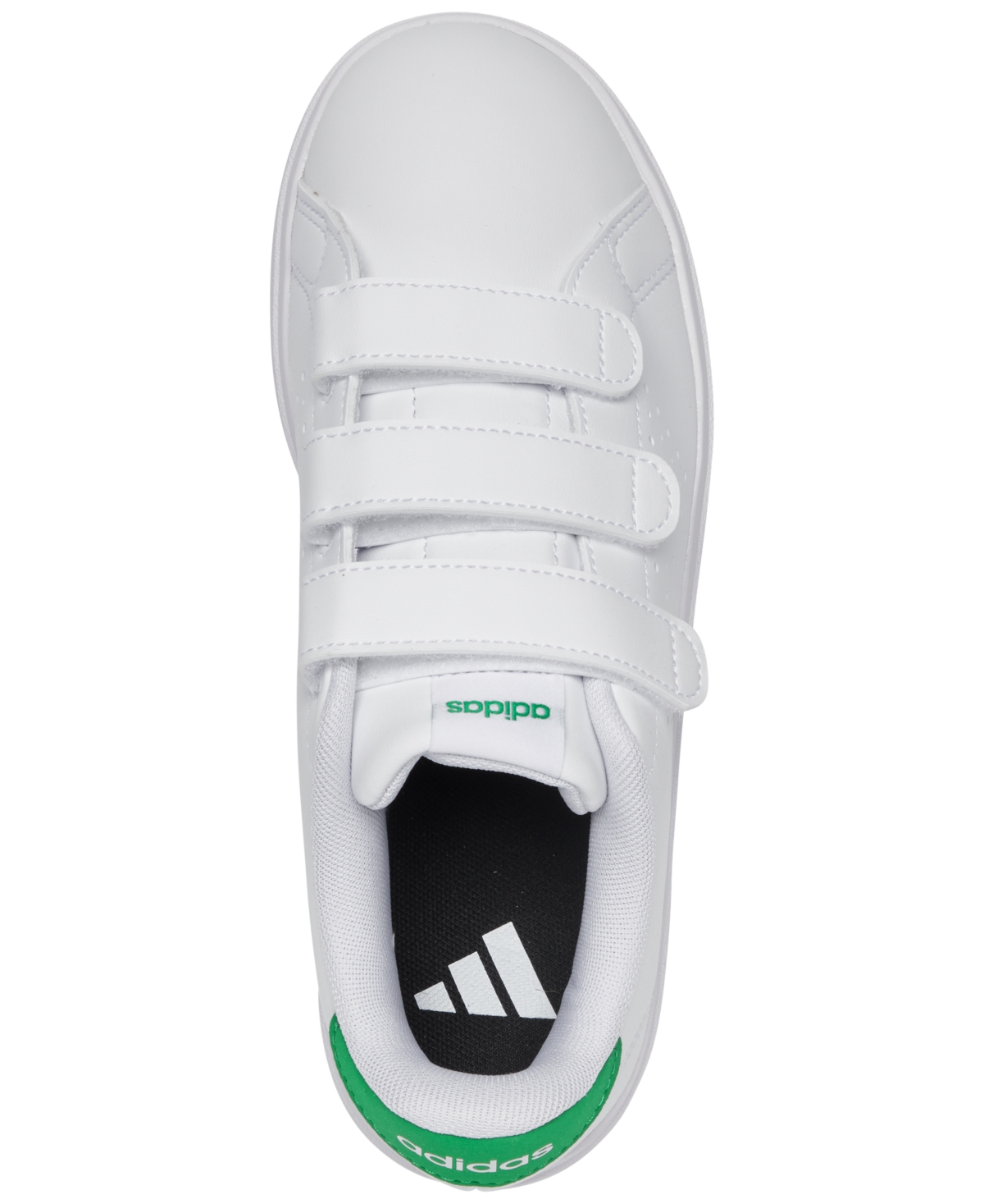 Adidas Little Kids Advantage Base 2.0 Fastening Strap Casual Sneakers from Finish Line -Green