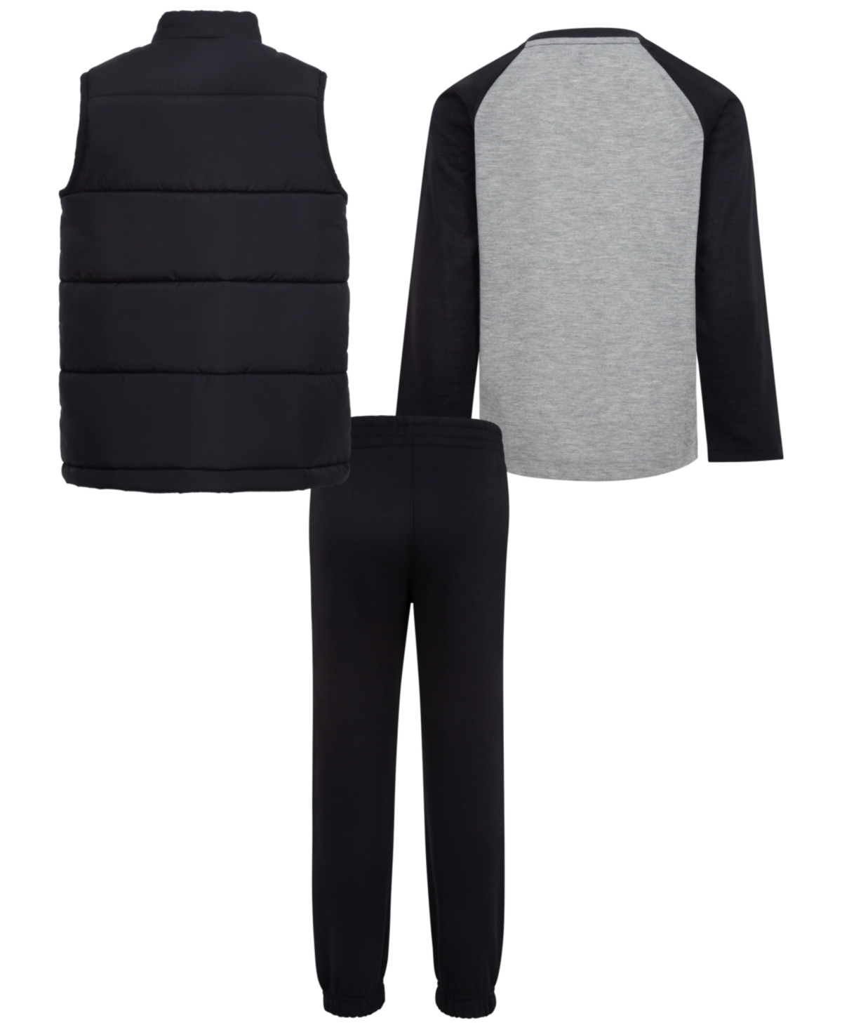Nike Little Boys 3-Piece Solid Vest, Long Sleeve Tee and Pants Set