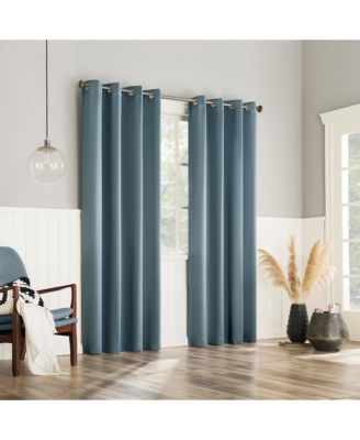 Brandon Magnetic Closure Room Darkening Grommet Curtain Panel Pair