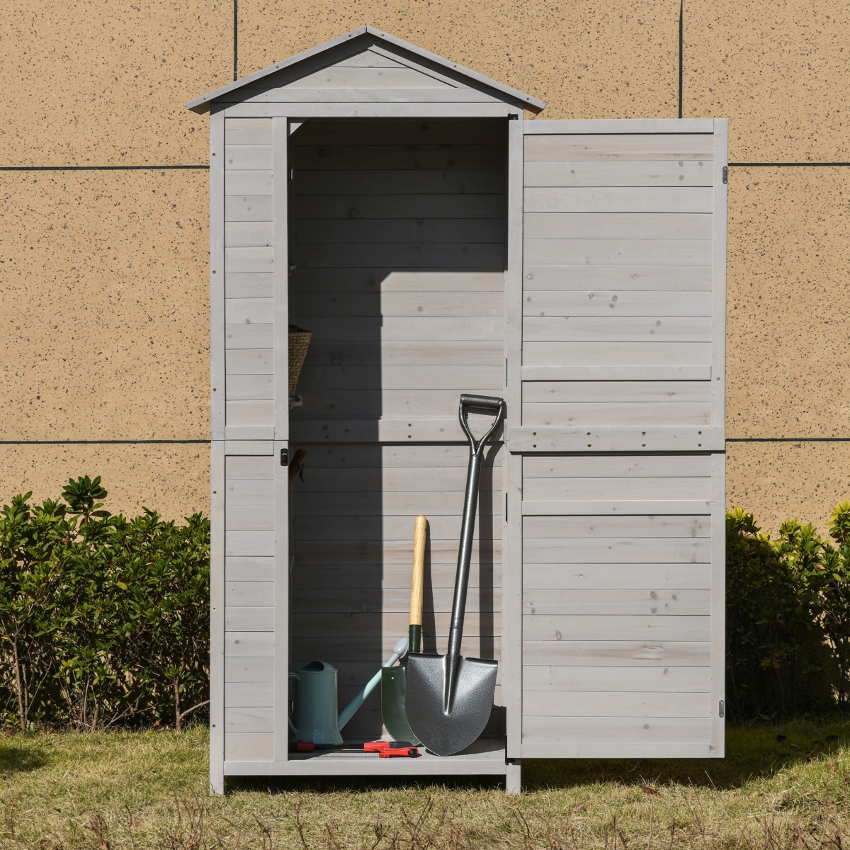 Streamdale Furniture 4-Tier Wooden Storage Shed (36