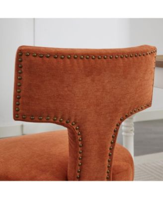 Set of 2 Fabric Mid Century Modern Dining Chairs