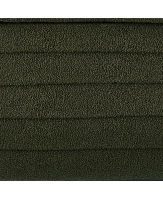 Boucle Fabric Ottoman Bench with Storage and Safety Hinge