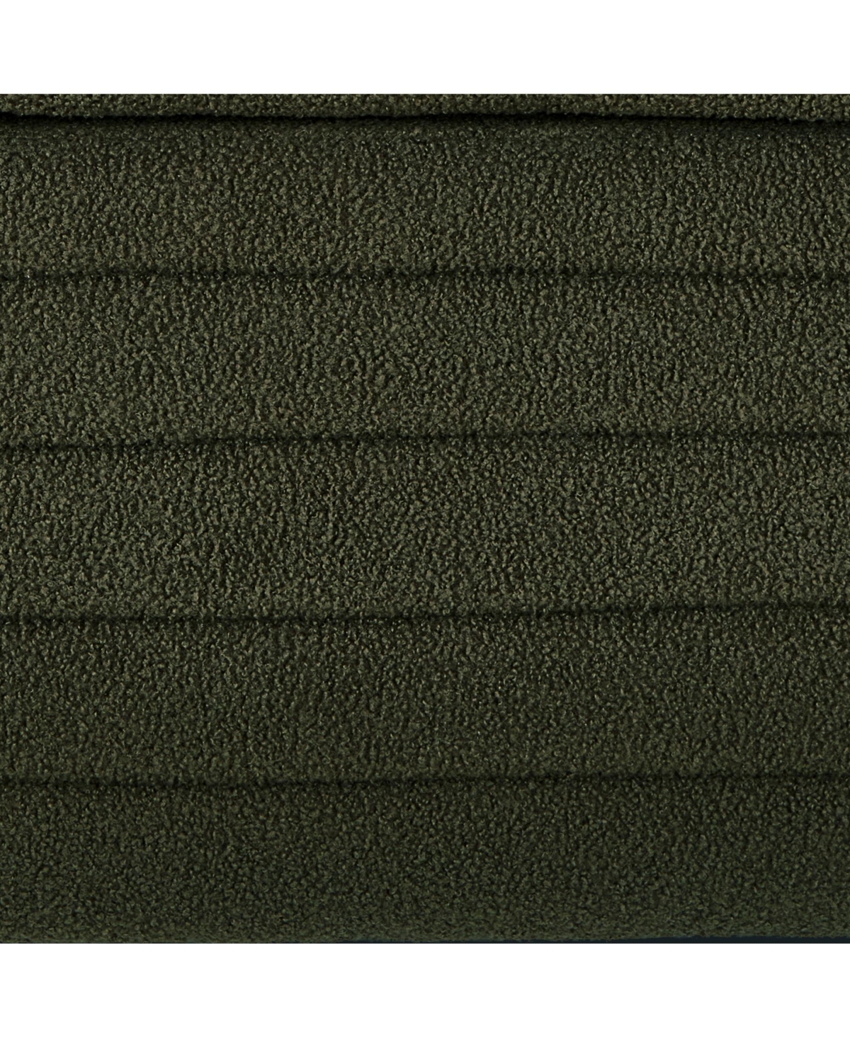 Boucle Fabric Ottoman Bench with Storage and Safety Hinge