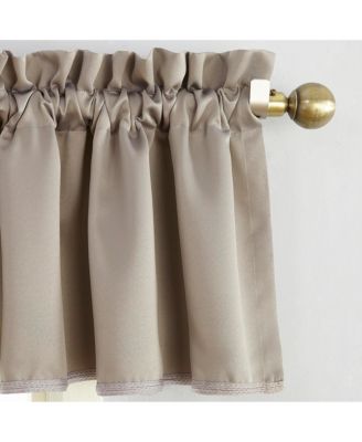 Grant Room Darkening Rod Pocket Curtain Valance