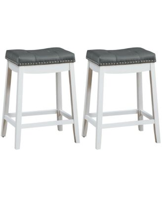 Set of 2 Backless Counter Stools