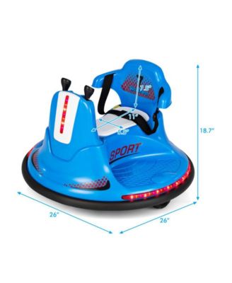 6V Bumper Car for Kids Toddlers Electric Ride On Car Vehicle with 360° Spin-Red