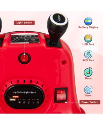 6V Bumper Car for Kids Toddlers Electric Ride On Car Vehicle with 360° Spin-Red