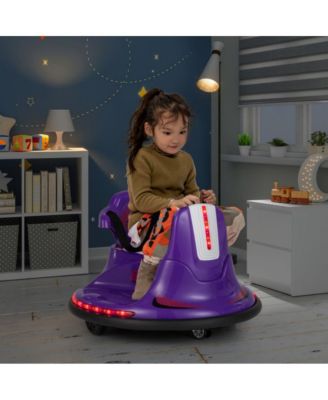 6V Bumper Car for Kids Toddlers Electric Ride On Car Vehicle with 360° Spin-Red