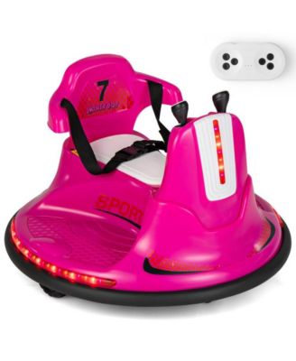 6V Bumper Car for Kids Toddlers Electric Ride On Car Vehicle with 360° Spin-Red